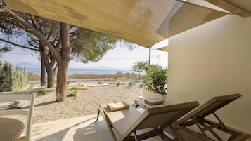 Chambre Standard Double ou avec lits jumeaux, vue mer | Vue de la chambre