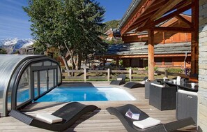 Indoor pool, a heated pool