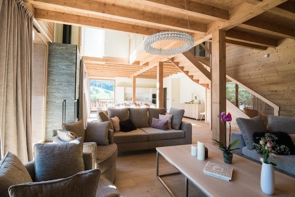 Chimenea, mesa de ping pong