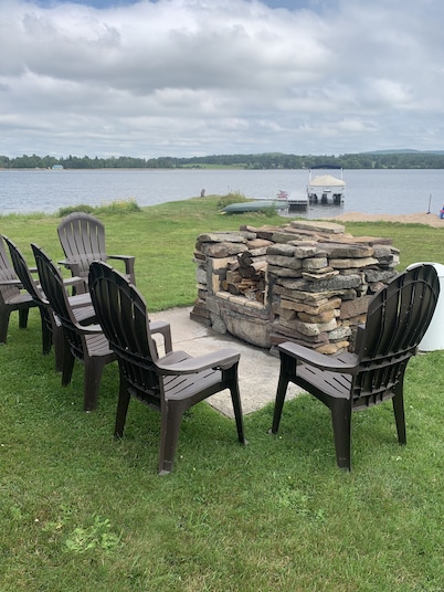 Adirondack log cabin on Chazy Lake NY
