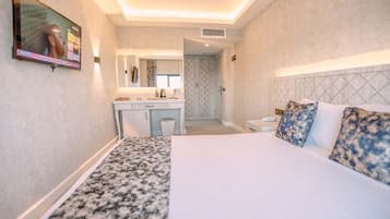 Deluxe-huone | Egyptinpuuvillaiset lakanat, ylelliset vuodevaatteet