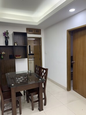 Apartment, Multiple Beds | Private kitchen | Fridge, oven, stovetop, electric kettle - Captivating 2-bed Apartment in Dhaka (Dhaka)