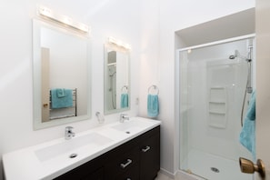 Shower, hair dryer