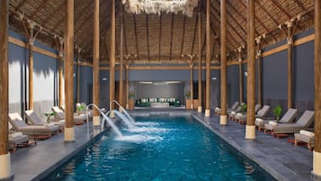 Body treatments, hydrotherapy, facials, manicures and pedicures