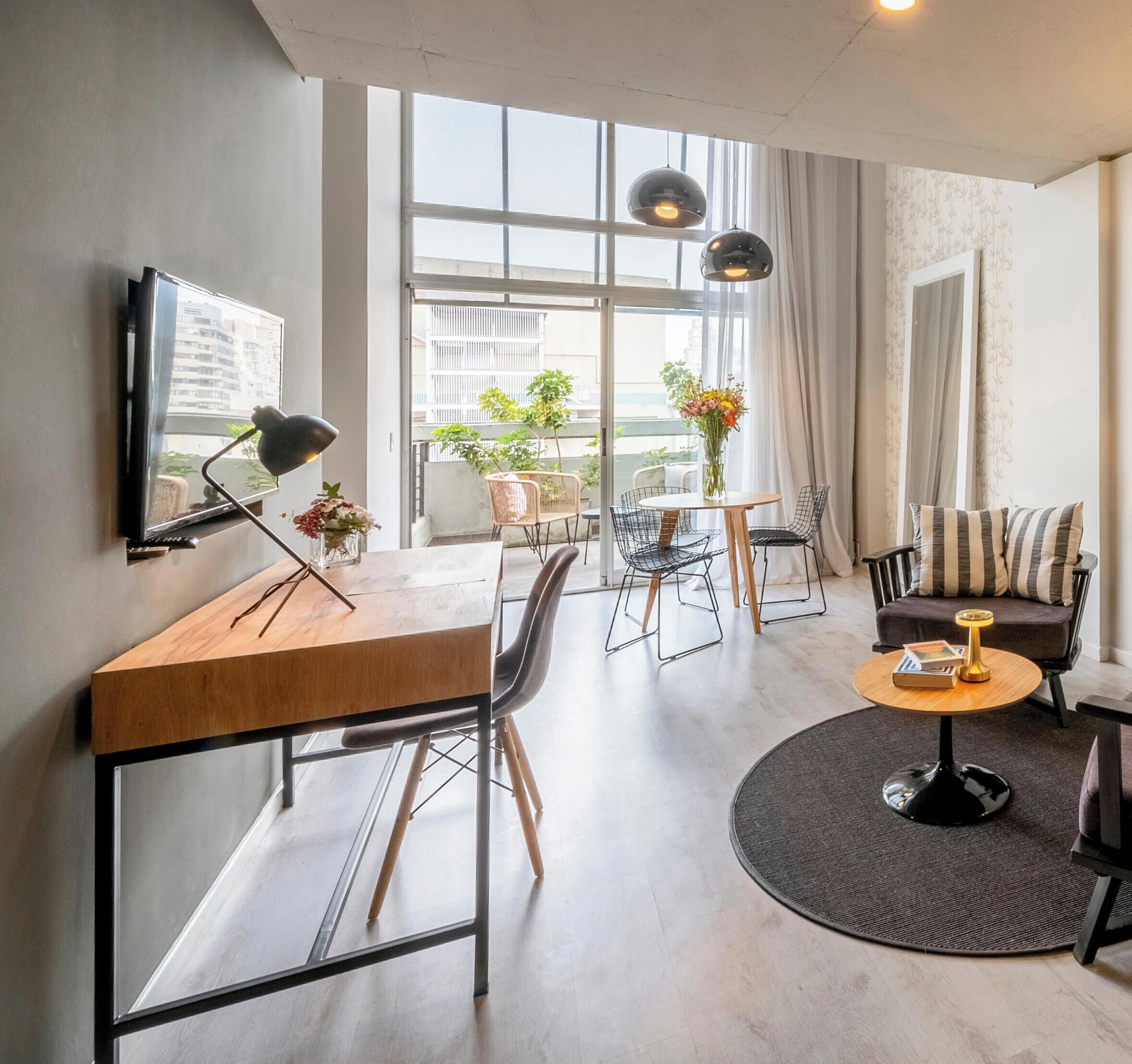 Apartment | Living area | 32-inch flat-screen TV with cable channels, TV