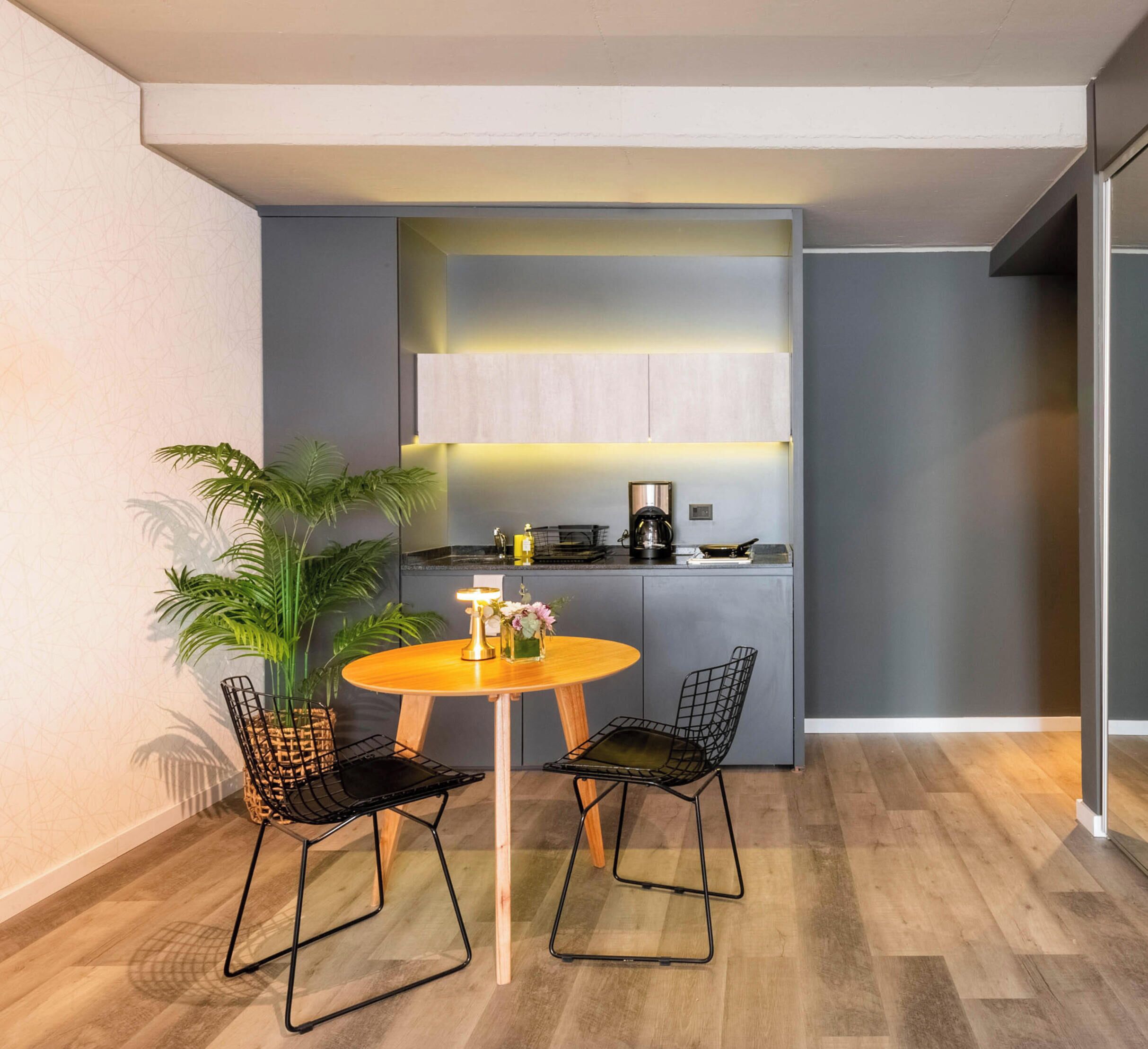 Studio | Private kitchen | Electric kettle, toaster oven