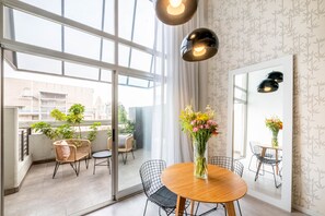 Standaard appartement | Uitzicht vanuit de kamer