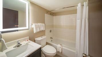 Free toiletries, hair dryer, towels, soap