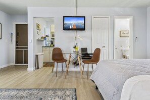 Desk, iron/ironing board, free WiFi, bed sheets