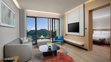 1 habitación, ropa de cama de alta calidad, cubrecamas y minibar