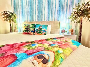 2 chambres, bureau, fer et planche à repasser, lit parapluie