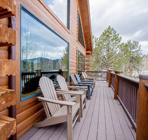 Property grounds - Mountain Lodge. Large kitchen hot tub, fire pit. (Bailey)