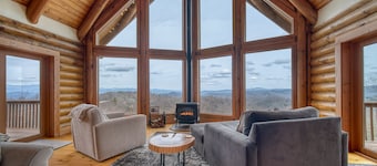 EPIC VIEWS-HotTub-WoodStove-Sauna-Fireplace-GameRoom-Playset-EV-FencedYard+More!
