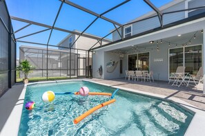 A heated pool