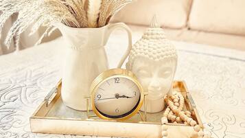 2 soverom, strykejern/-brett, reiseseng for barn og wi-fi (inkludert)