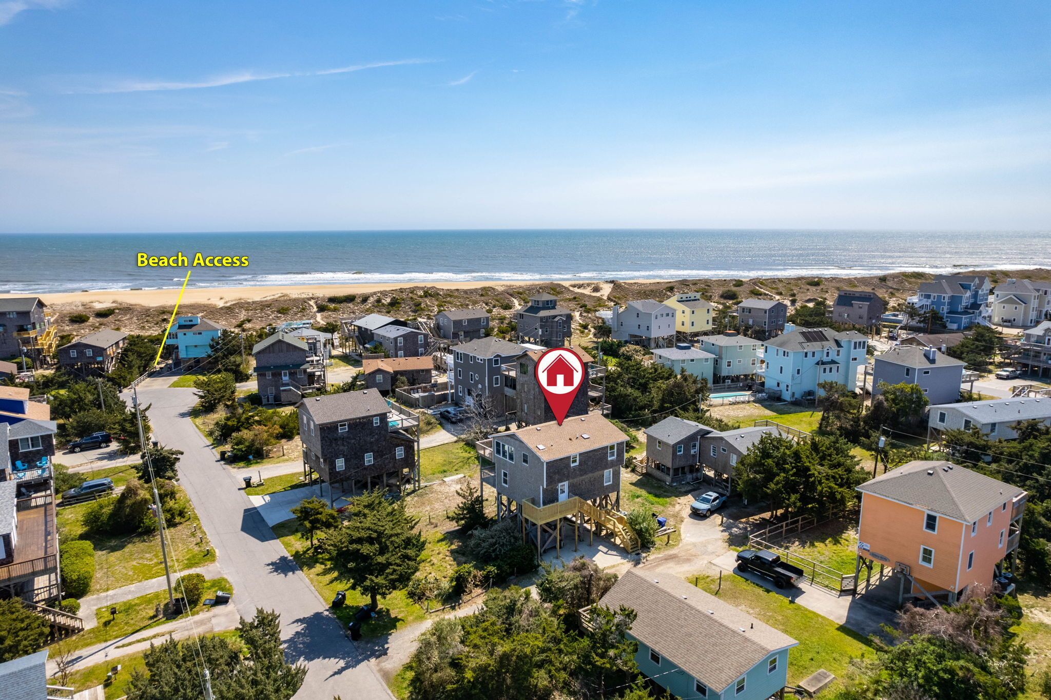 Five Bedrooms! Three Minute Walk To The Beach!