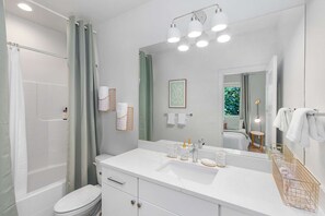 Hair dryer, towels