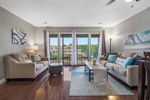 Condo, Multiple Beds, Patio, Golf View (Patterson Pointe) | Living area | 42-inch flat-screen TV with digital channels