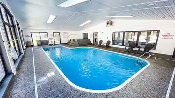 Indoor pool, seasonal outdoor pool