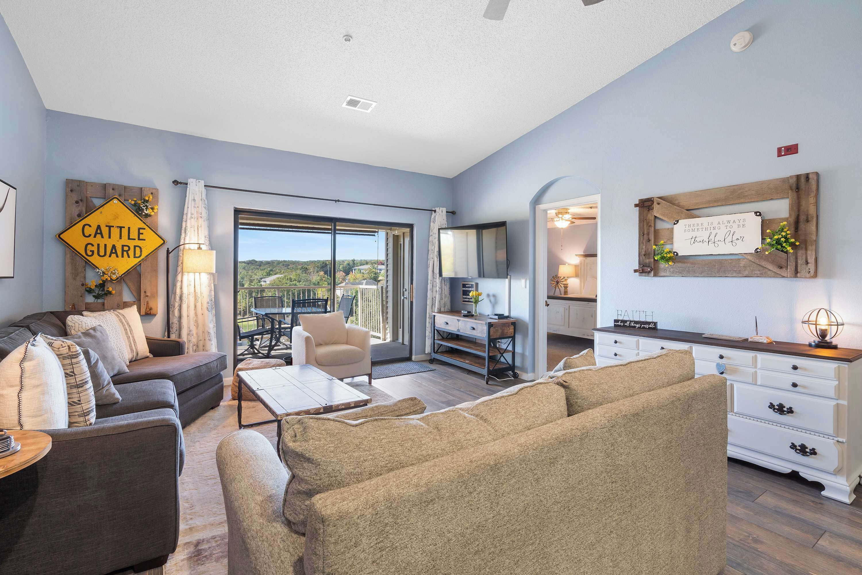 Condo, Multiple Beds, Pool Access, Golf View (Gathering Place at the Foothills ) | Living area | 42-inch flat-screen TV with digital channels