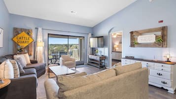 Condo, Multiple Beds, Pool Access, Golf View (Gathering Place at the Foothills ) | Living area | 42-inch flat-screen TV with digital channels