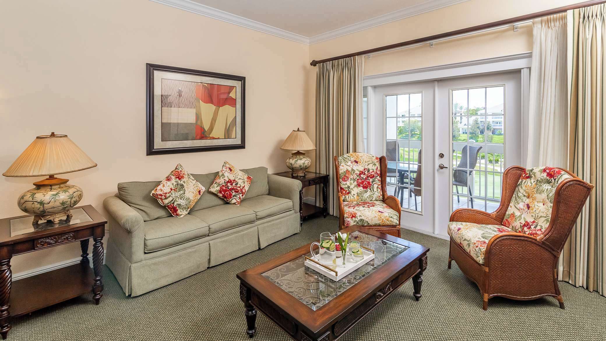 Condo, Multiple Beds, Balcony, Golf View (Fun in the Sun in Reunion) | Living area | 42-inch flat-screen TV with digital channels