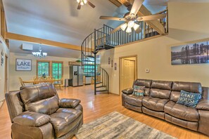 TV - Deck + Fire Pit: Lakefront Hideaway in Scranton! (Scranton)