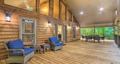 Deck + Fire Pit: Lakefront Hideaway in Scranton!