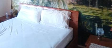 2 bedrooms, iron/ironing board, bed sheets