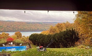 Outdoor pool - Cozy secluded villa-hot tub, panoramic view, waterfalls, gorge-south skaneateles (Homer)