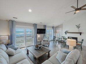 Smart TV - Wynd Swept # 111 Oceanfront House, Pool, Tennis courts, kayak launch! (North Topsail Beach)