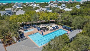 A heated pool