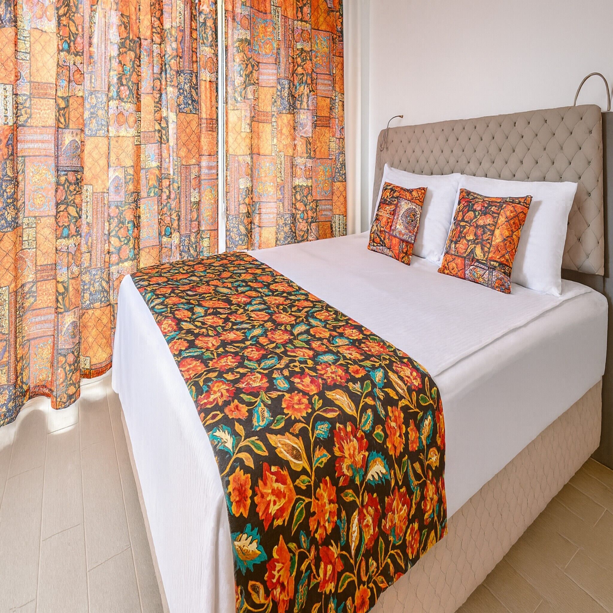 Habitación estándar | Decoración personalizada, escritorio y espacio para trabajar con laptop 