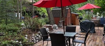 Cheerful 3 bedroom cabin with indoor fireplace