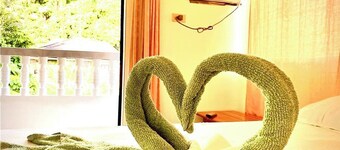 less than 2 minute walk in Boracay's famous white sand.