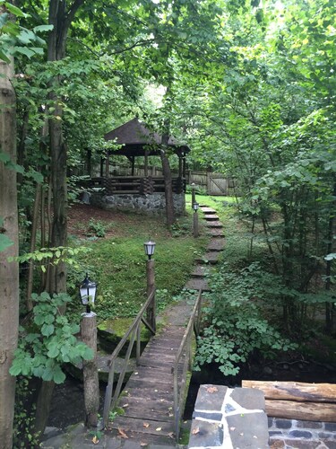 Traditional Lodge in Mountain, 10 km from city, w/grill,  jacuzzi, hiking trails