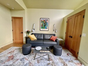 Smart TV, DVD player, books, stereo