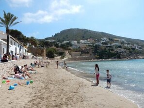 Aan het strand