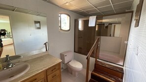 Combined shower/tub