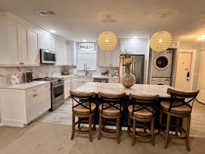 Private kitchen - Blind Pass Condos at Bowman's Beach D203 on beautiful Sanibel Island (Sanibel)