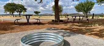 Camp by the Wichita Mountains Wildlife Refuge