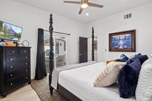 4 bedrooms, iron/ironing board, WiFi, bed sheets