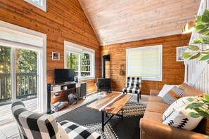 TV connectée, cheminée