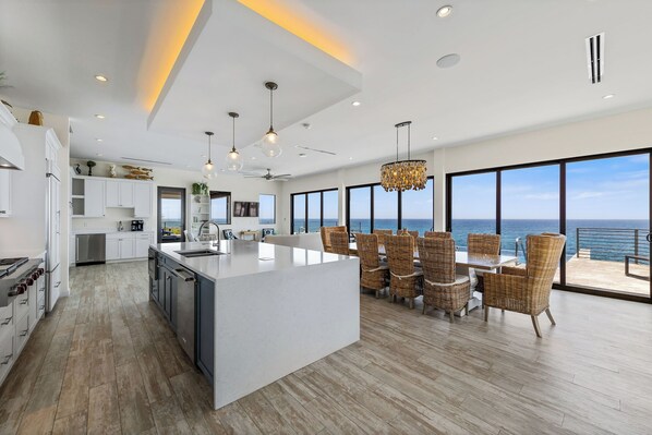 Fridge, microwave, oven, stovetop - Bella Vista - Luxurious oceanfront villa with ocean views - by Cayman Villas (East End)