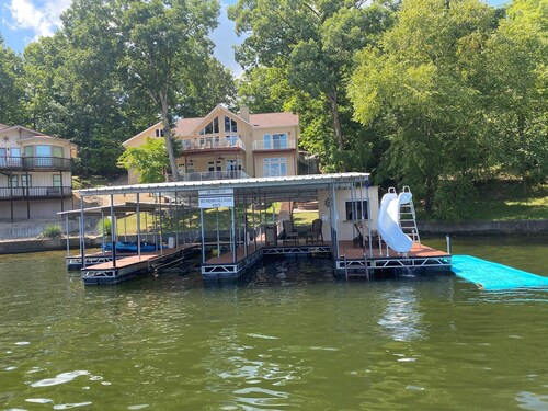 Large, private, multifamily lake retreat.