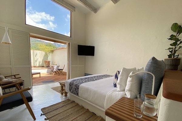 Premium bedding, down comforters, Select Comfort beds, minibar