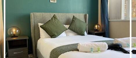 2 bedrooms, iron/ironing board, WiFi, bed sheets