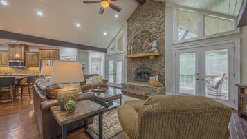 Smart TV, DVD player, books