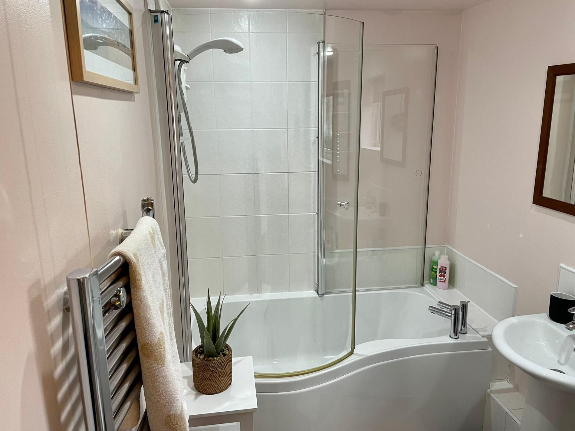 Ferienhaus (3 Bedrooms) | Badezimmer | Duschwanne, Haartrockner, Handtücher