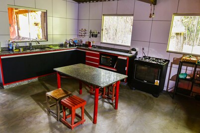 Casa Espaçosa e Cozinha Completa